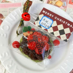 Christmas Raspberry Creamy Clay Slow Rebound Soft Squish Taba Squishy Sensory Fidget Toy for Stress Relief