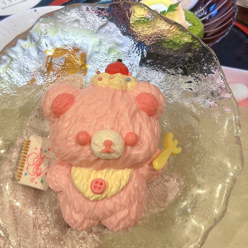 Bear Creamy Clay Slow Rebound Soft Squish Taba Squishy Sensory Fidget Toy for Stress Relief