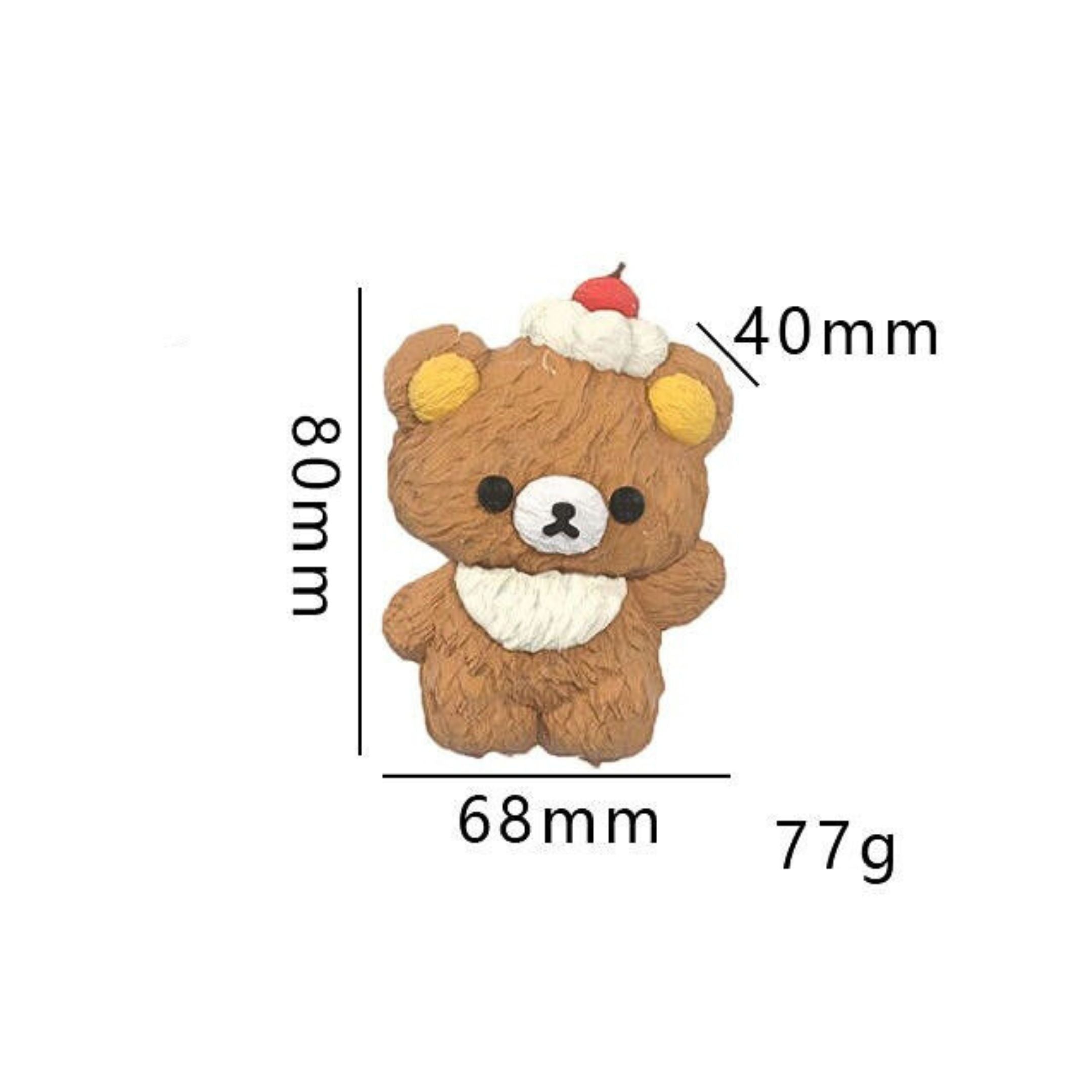 Bear Creamy Clay Slow Rebound Soft Squish Taba Squishy Sensory Fidget Toy for Stress Relief