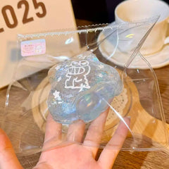 Clear Blue Glitter Star-LIVE