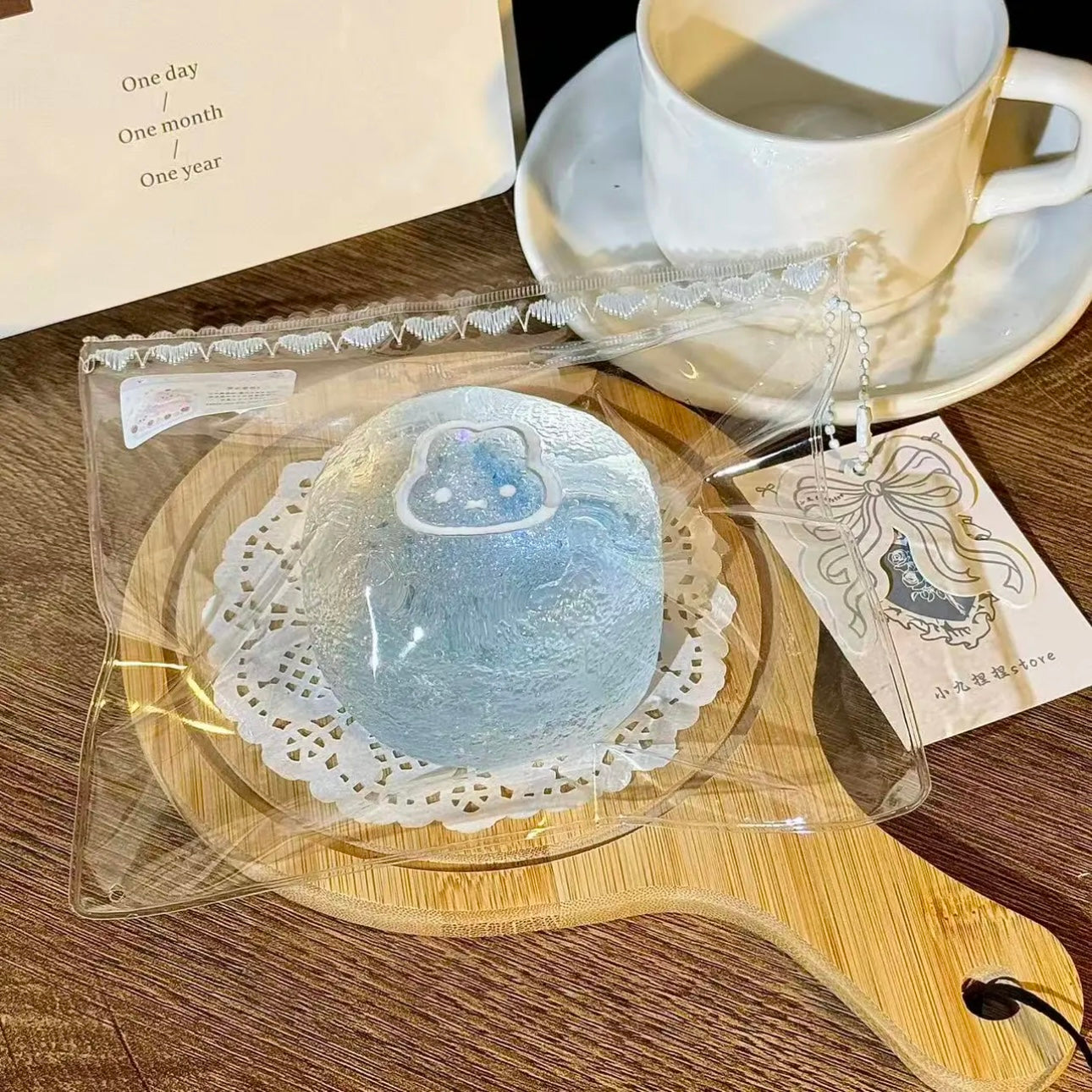 Clear Miff Blue Giltter-LIVE