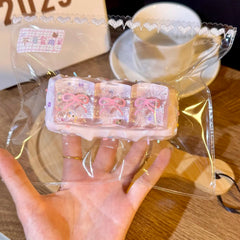 Clear Pink Bow Glitter-LIVE