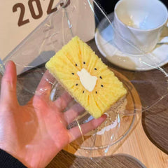 Yellow Kiwi Toast Squishy