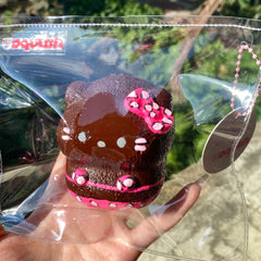 【Usquish】Bikini KT Brown Skin Pink Leopard Soft Cheese Texture