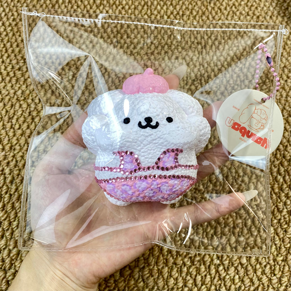 【Usuish】Pom Purple Bikini Soft Cheese Texture Slow Rising