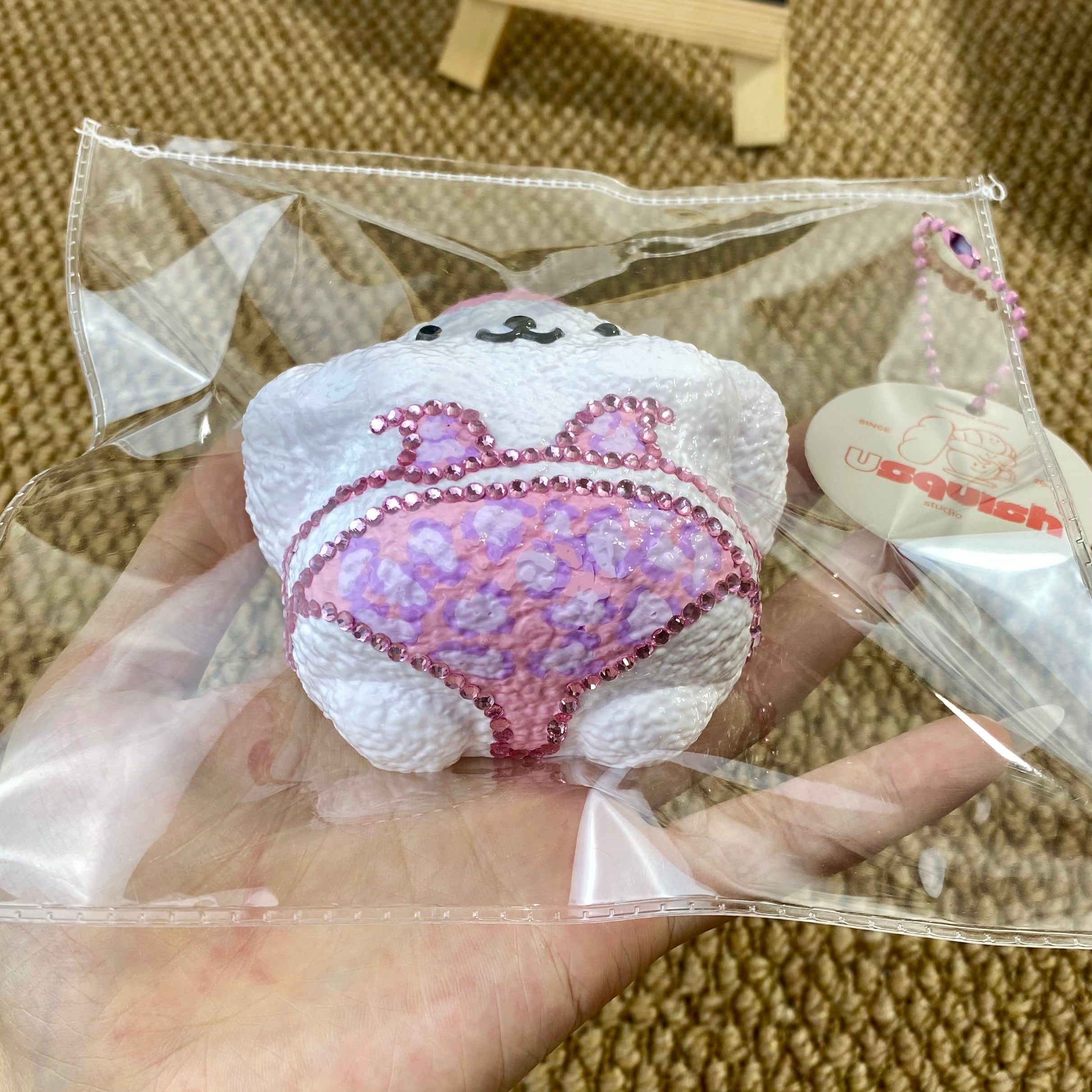 【Usuish】Pom Purple Bikini Soft Cheese Texture Slow Rising