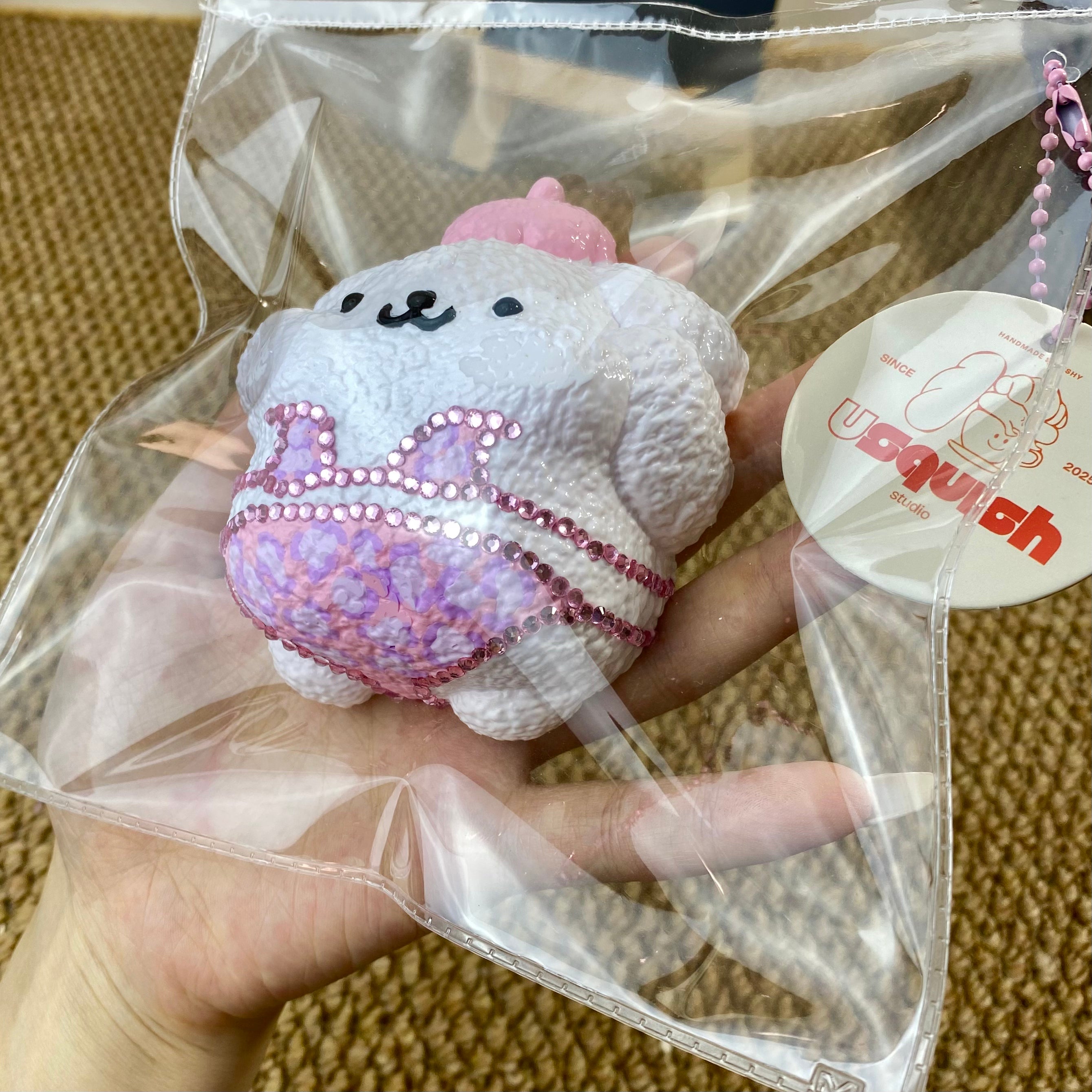 【Usuish】Pom Purple Bikini Soft Cheese Texture Slow Rising
