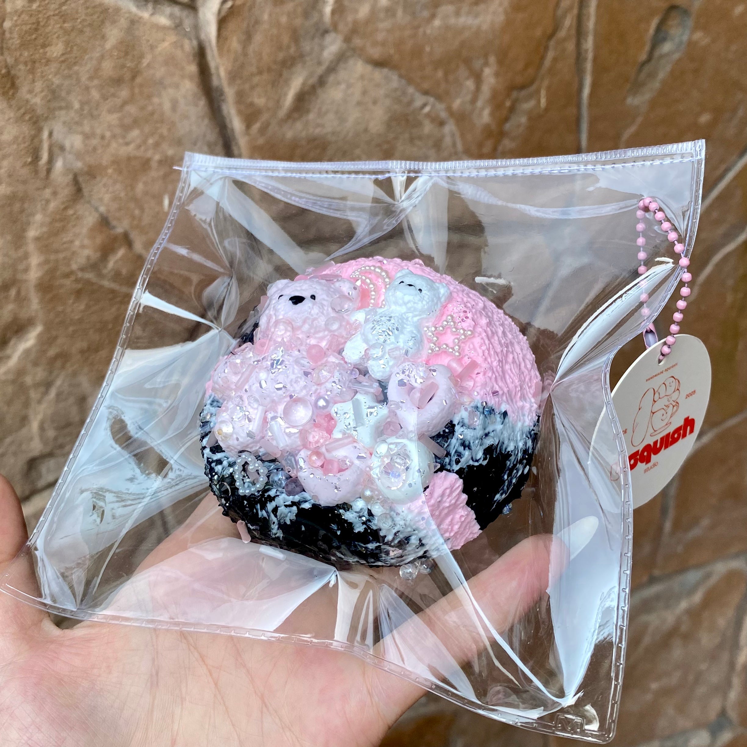 【Usquish】Bear Beach Round Toast Soft Ice Cream Texture Slow Rising