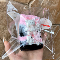 【Usquish】Bear Beach Rectangle Toast Soft Ice Cream Texture Slow Rising