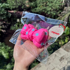 【Usquish】Hot Pink Bow Soft Cheese Texture Slow Rising Squishy