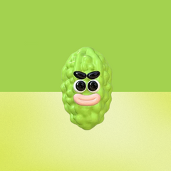 Mini Bitter Gourd Creamy Clay Slow Rebound Soft Squish Taba Squishy Sensory Fidget Toy for Stress Relief