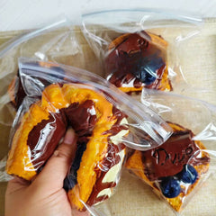 235g Toast With Chocolate Drizzle Sauce Taba Squishy Food