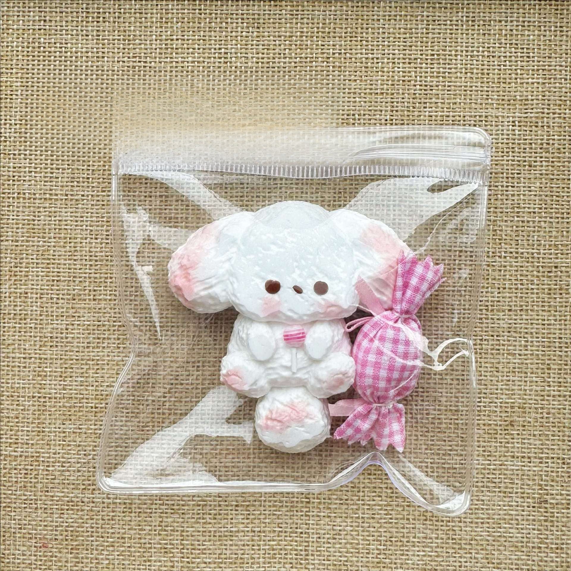 Poodle Puppy Creamy Clay Slow Rebound Soft Squish Taba Squishy Sensory Fidget Toy for Stress Relief