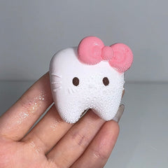 Mini Tooth Creamy Clay Slow Rebound Soft Squish Taba Squishy Sensory Fidget Toy for Stress Relief