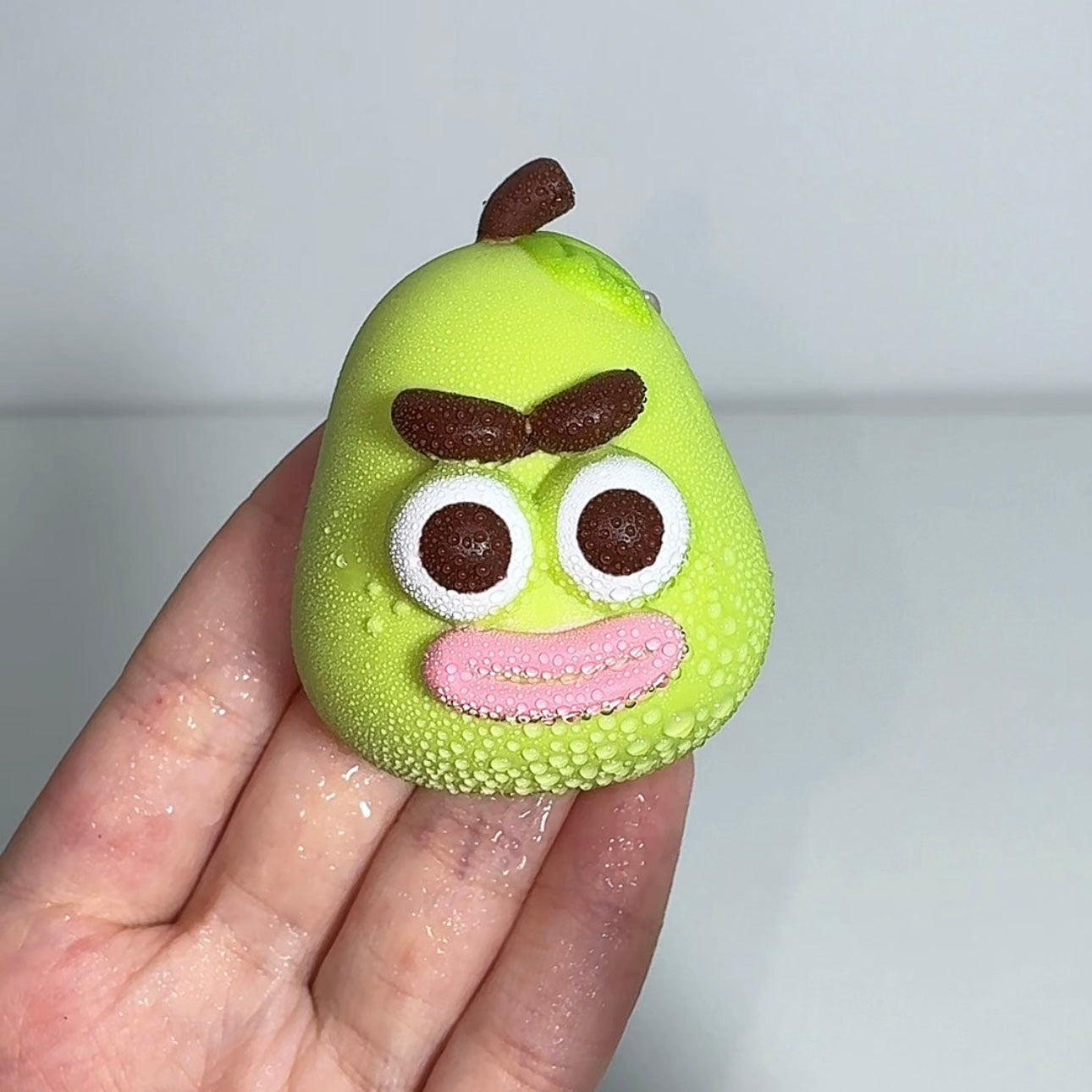 Mini Spoof Pear Creamy Clay Slow Rebound Soft Squish Taba Squishy Sensory Fidget Toy for Stress Relief