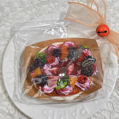 Pink Fig Big Bagel Creamy Clay Slow Rebound Soft Squish Taba Squishy Sensory Fidget Toy for Stress Relief