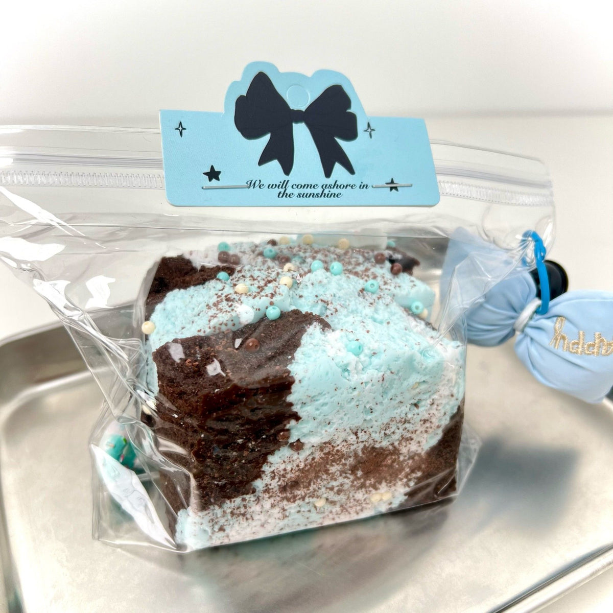 Mint Three-layer Thick Toast Creamy Clay Soft Squish Slow Rebound Taba Squishy Fidget Toys Pinch Toys Food