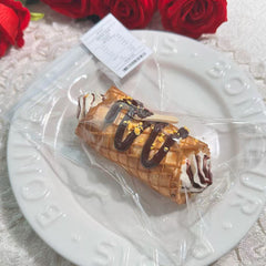 Chocolate Waffle Roll Creamy Clay Slow Rebound Handmade Taba Squishy Sensory Fidget Toy for Stress Relief