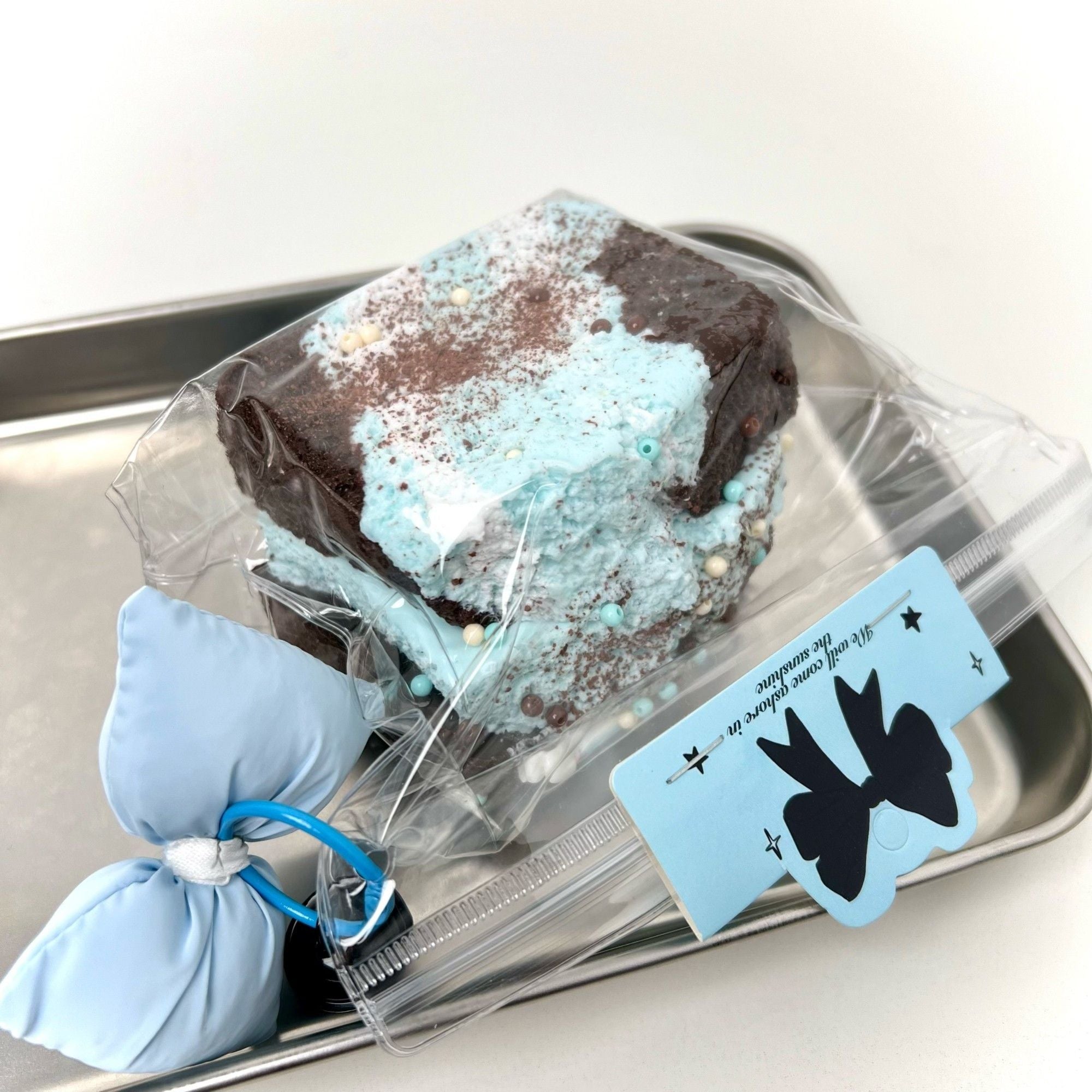 Mint Three-layer Thick Toast Creamy Clay Soft Squish Slow Rebound Taba Squishy Fidget Toys Pinch Toys Food