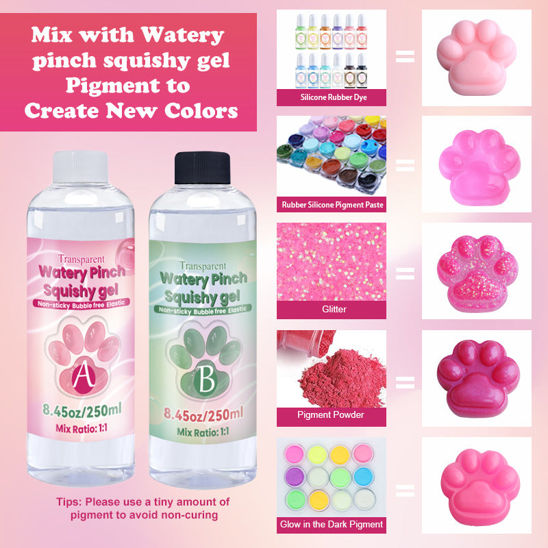 AB Silicone Transparent Glue Squishy DIY Material