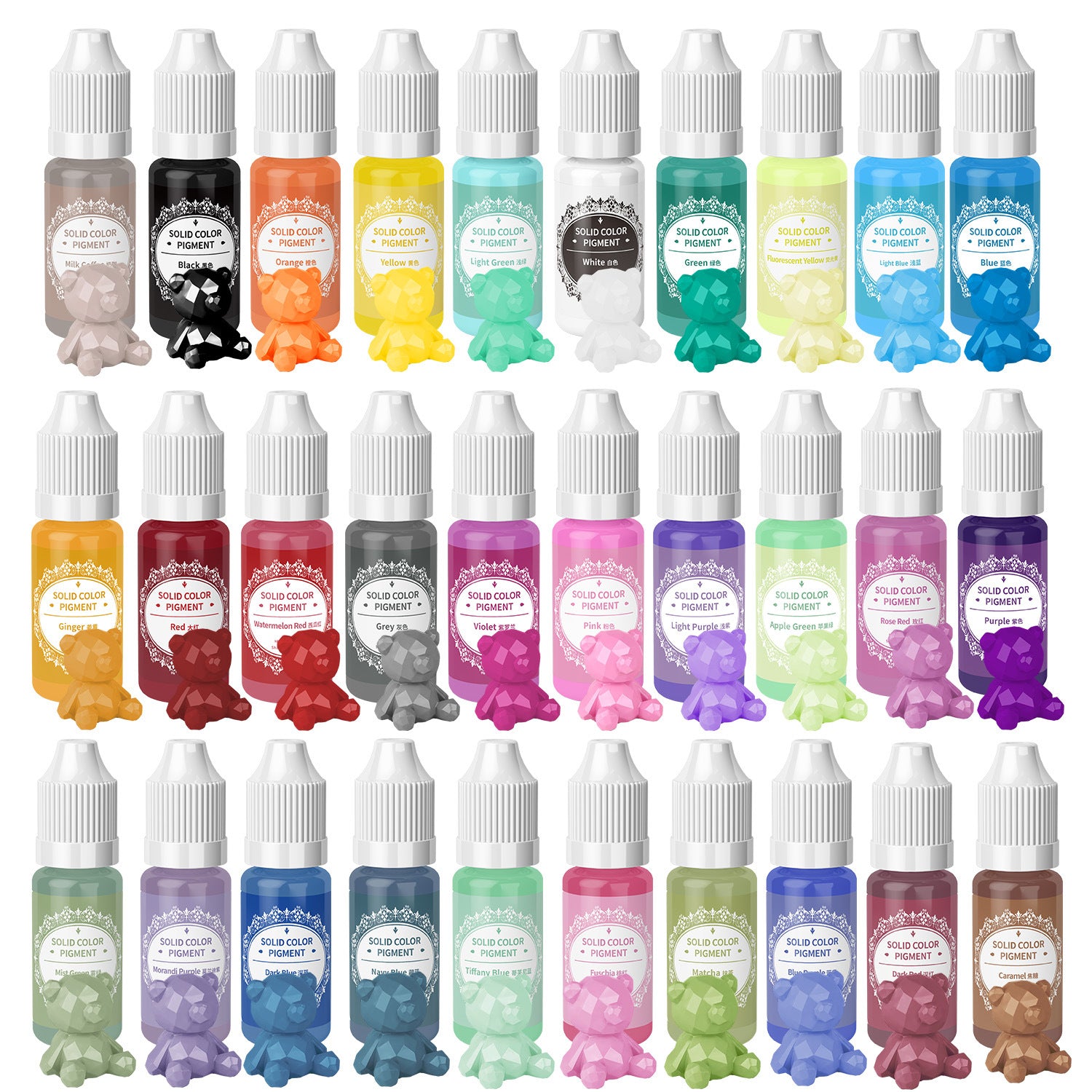 10ml 18/30 Color Macaron Color Essence Transparent Squishy DIY Dyeing Material