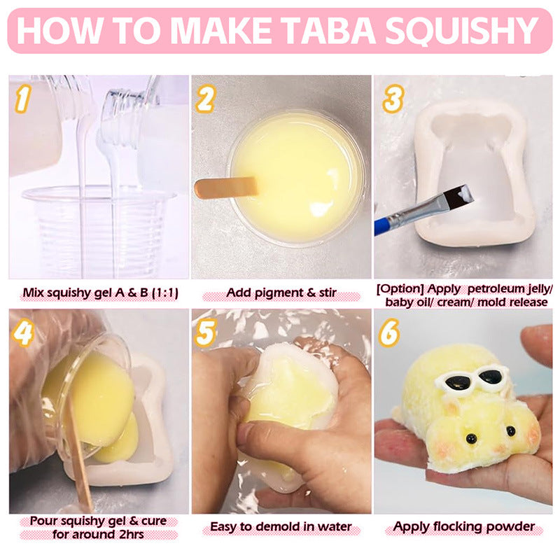 240ml Hamster Squishy DIY Material Kit Set