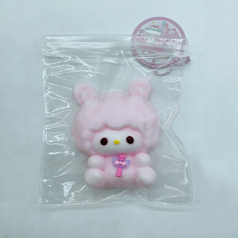 127g Pink Lamb Taba Squishy Toys Animal