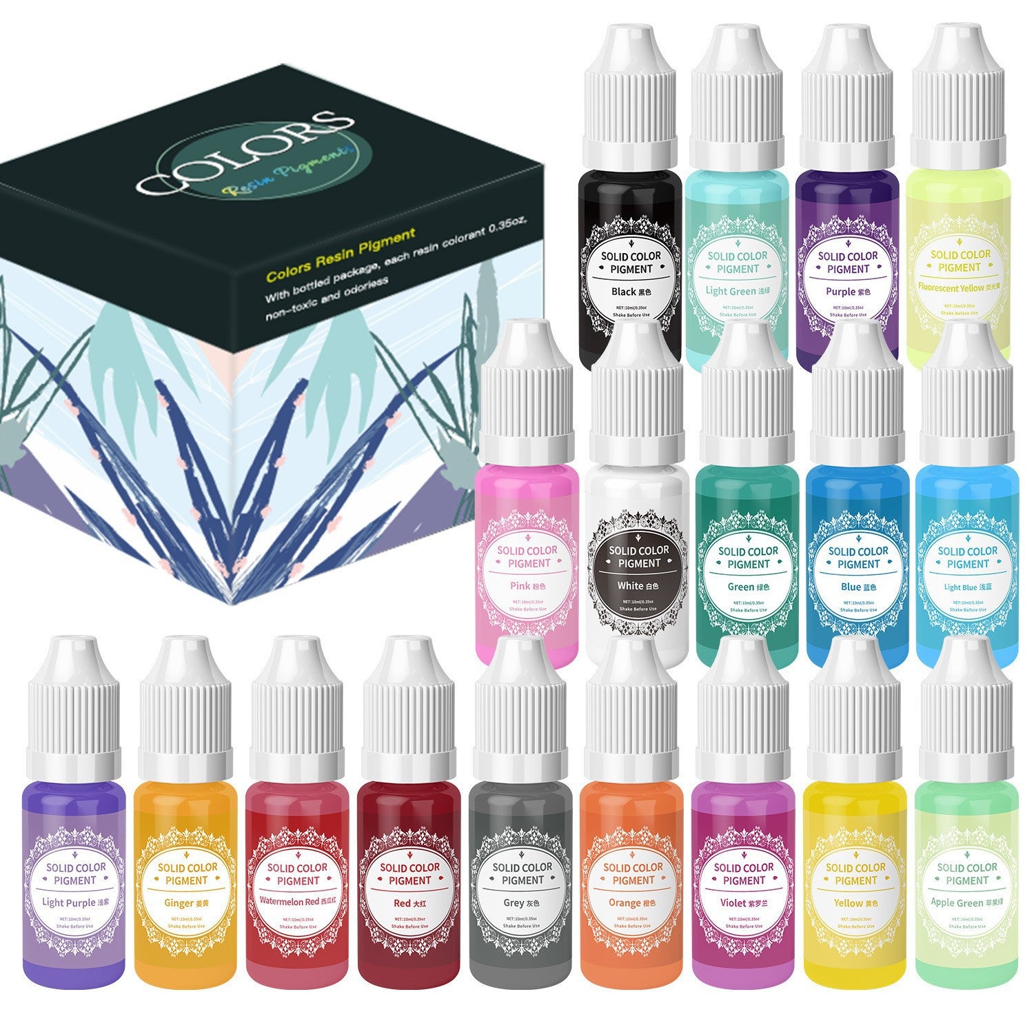 10ml 18/30 Color Macaron Color Essence Transparent Squishy DIY Dyeing Material