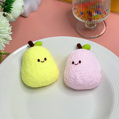 Pear Creamy Clay Slow Rebound Soft Squish Taba Squishy Sensory Fidget Toy for Stress Relief