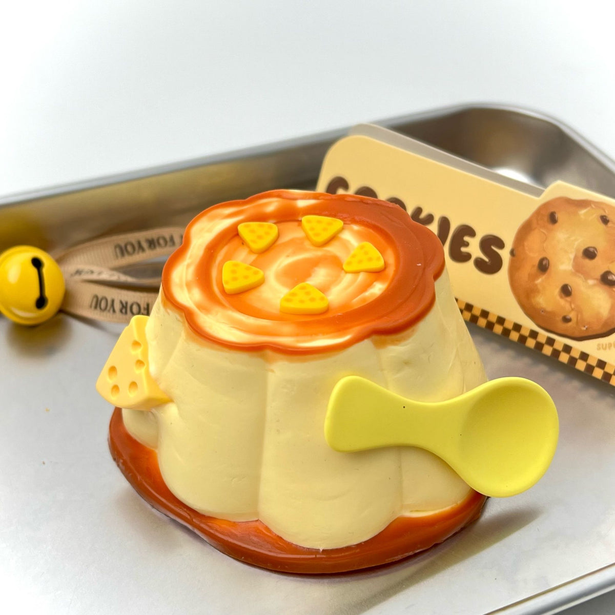 Caramel Pudding Creamy Clay Slow Rebound Soft Squish Taba Squishy Sensory Fidget Toy for Stress Relief