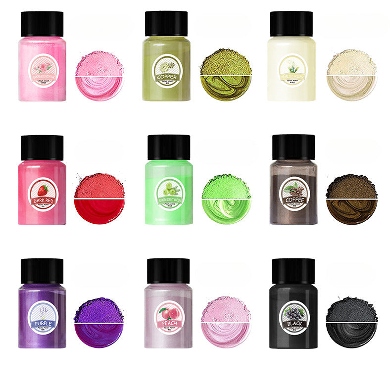 14g 20ml 12-color Mica Powder Squishy DIY Dyeing Material