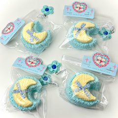 Knitted Moon Creamy Clay Slow Rebound Soft Squish Taba Squishy Sensory Fidget Toy for Stress Relief