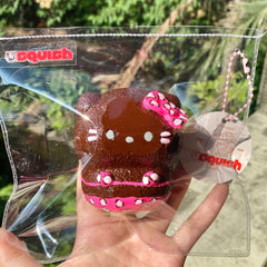 【Usquish】Bikini KT Brown Skin Pink Leopard Soft Cheese Texture