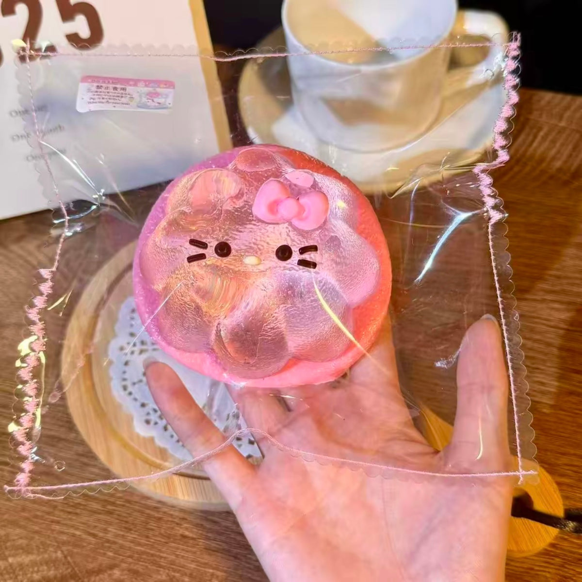 Clear Glitter HK Pudding Squishy-LIVE