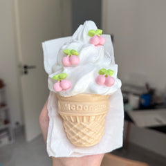 Ice Cream Creamy Clay Texture Slow Rebound Soft Squish Taba Squishy Sensory Fidget Toy for Stress Relief